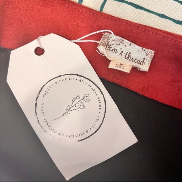 Hem & Thread mini-skirt in burnt red soft microfiber suede-Medium-NWT - Picture 7 of 10